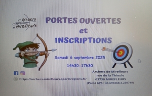 Portes ouvertes chez les Archers de Mirefleurs