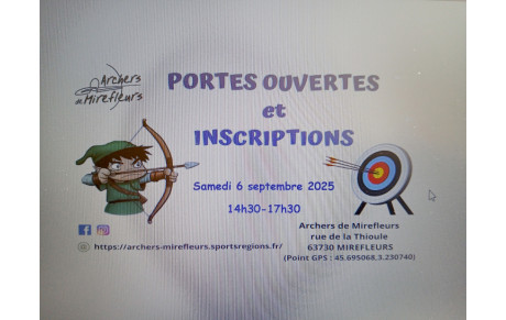 Portes ouvertes chez les Archers de Mirefleurs